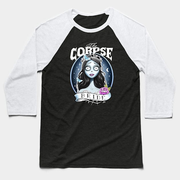 Corpse Bride Baseball T-Shirt by Gothic Rose